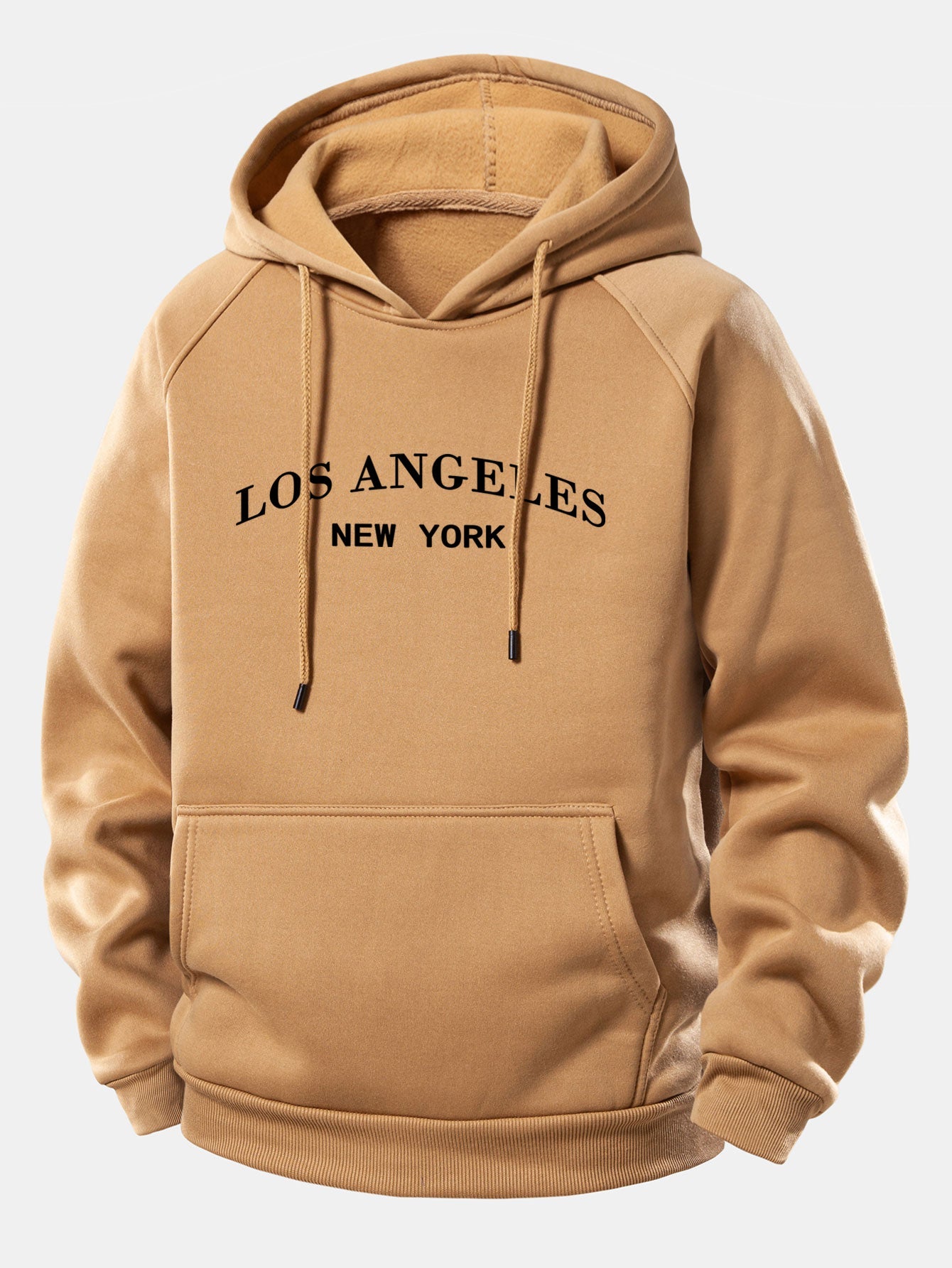 Los Angeles Bedruckter Kapuzenpullover mit Kordelzug