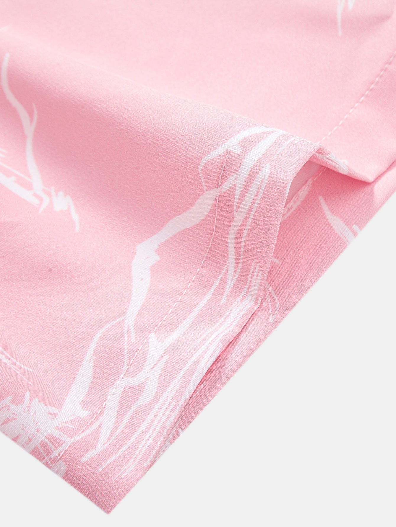 Palm Tree Island Hemd mit Knopfleiste und Kordelzug-Badeshorts