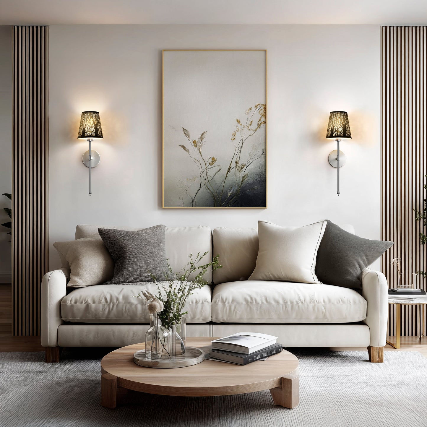 DRAHTLOSE METALLWANDLEUCHTEN (SET AUS 2)