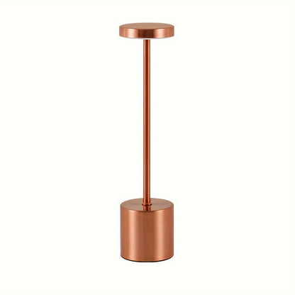 Metall-Touch Tischlampe mit Akku & USB – dimmbar, moderne Farbtemperaturen