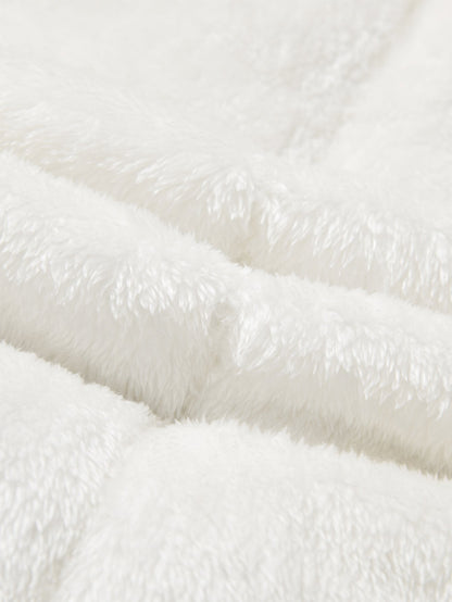 Fleecegefütterte Teddy-Baseballjacke