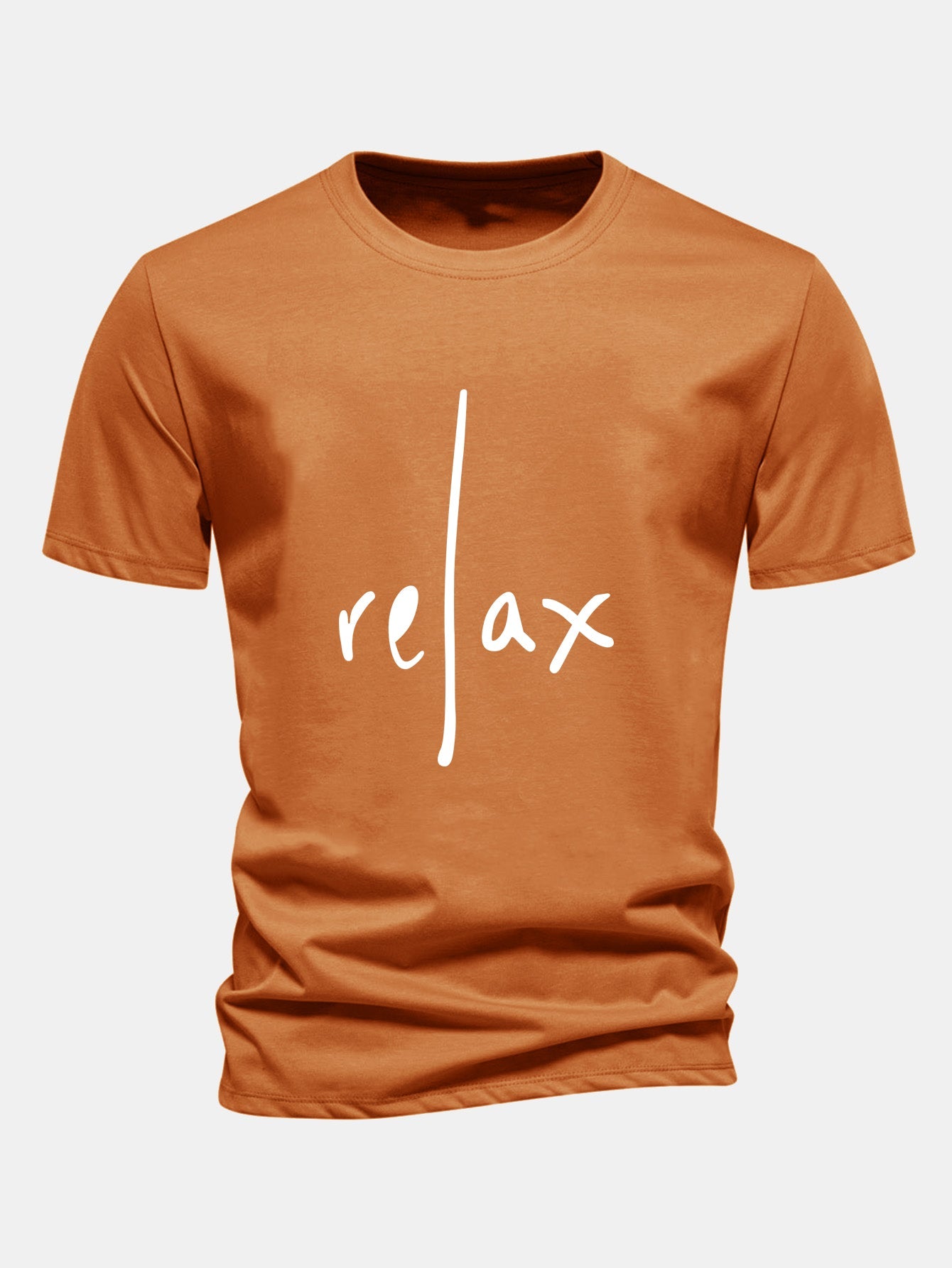 Regular Fit Entspanntes Bedrucktes Baumwoll-T-Shirt