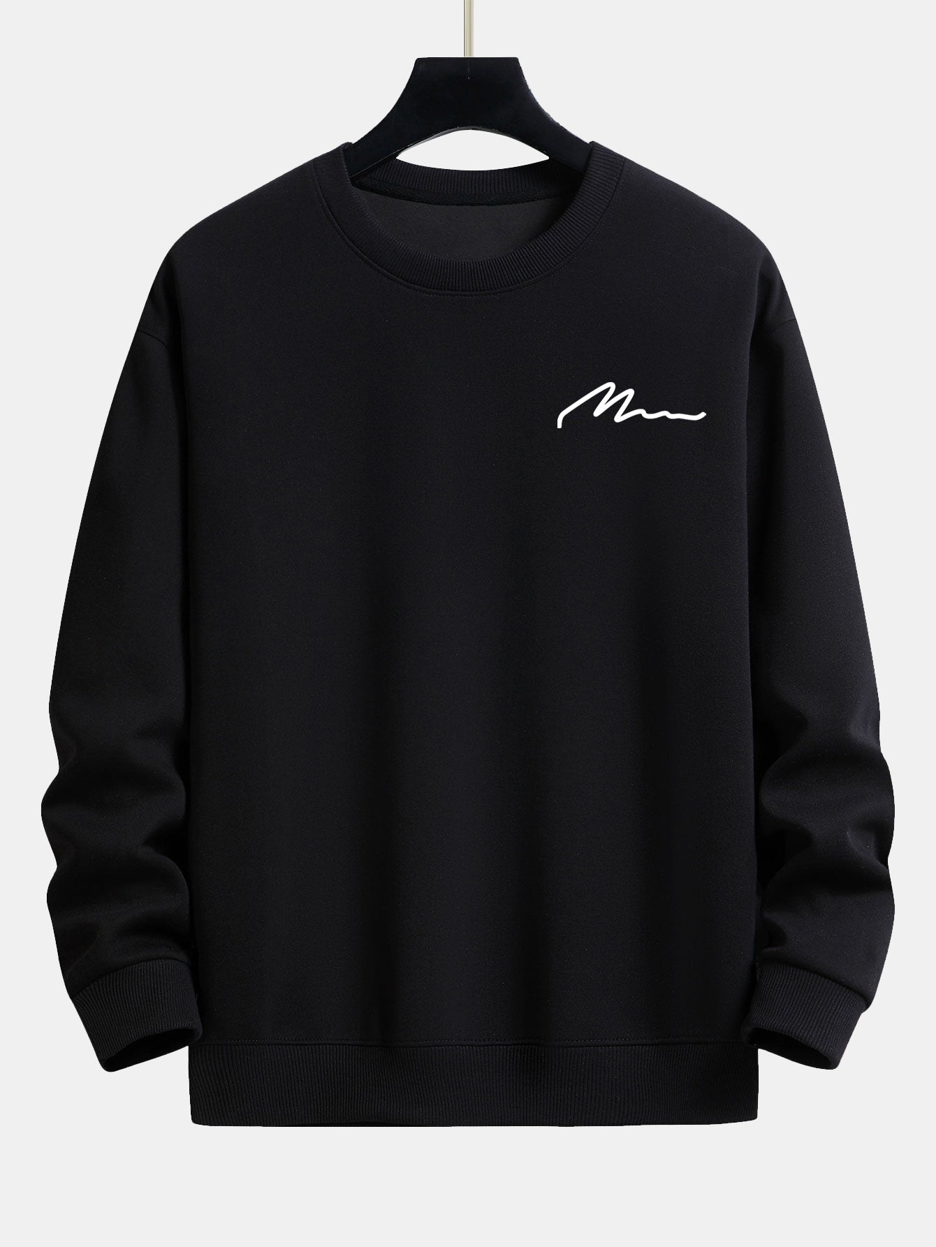 Men's Relaxed Fit Sweatshirt with Slogan Print