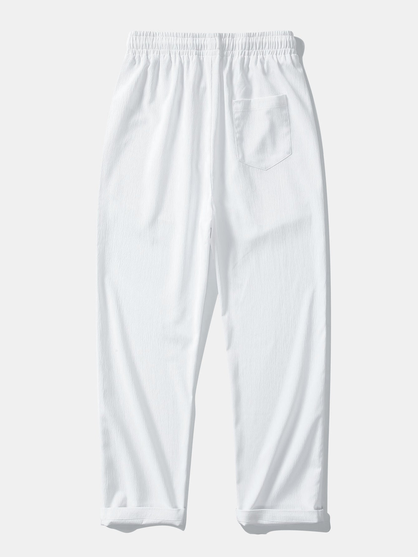 Textured Jacquard Cuban Shirt & Creased Straight Leg Trousers