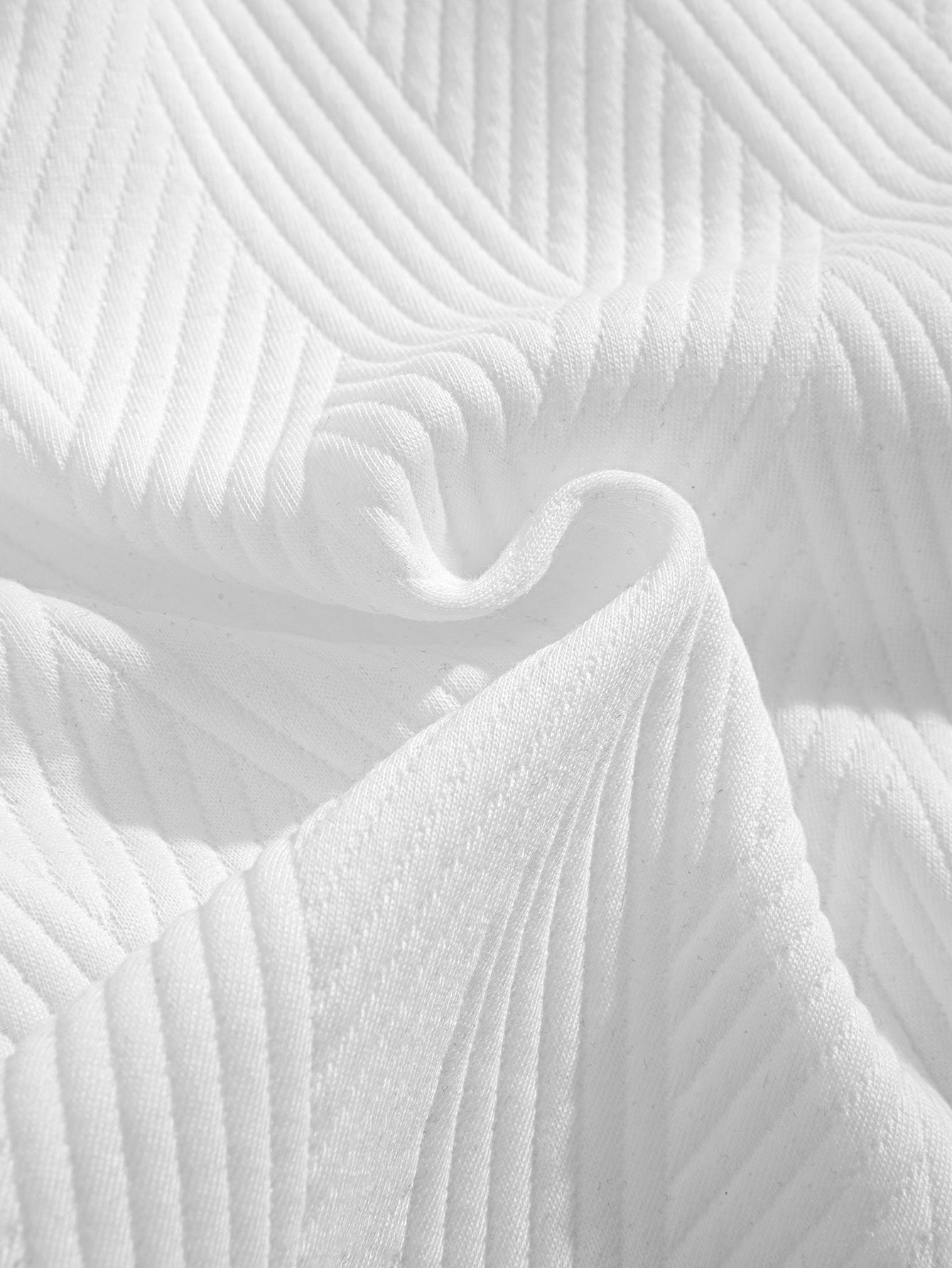 Gestreiftes Jacquard ärmelloses Hoodie-T-Shirt mit Shorts