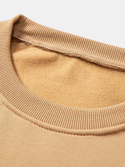 Basic Rundhals-Sweatshirt und Jogginghose