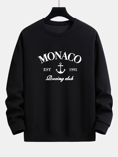 Monaco Print Sweatshirt mit Relaxed Fit