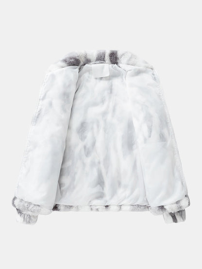 Kunstpelz Reißverschlussjacke