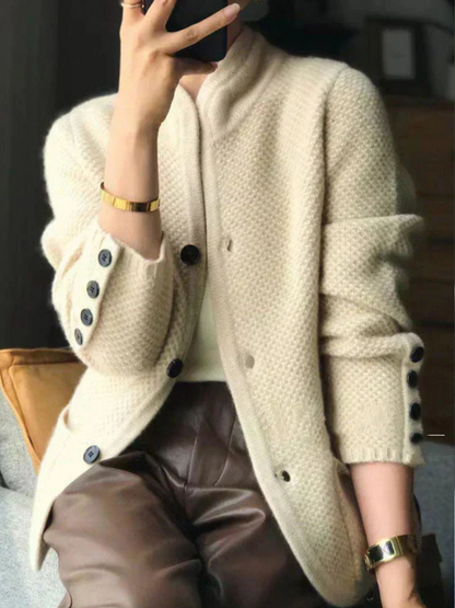 CLAIRE CASHMERE-MIX CARDIGAN