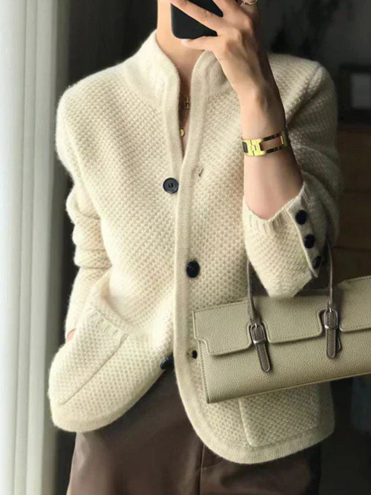 CLAIRE CASHMERE-MIX CARDIGAN