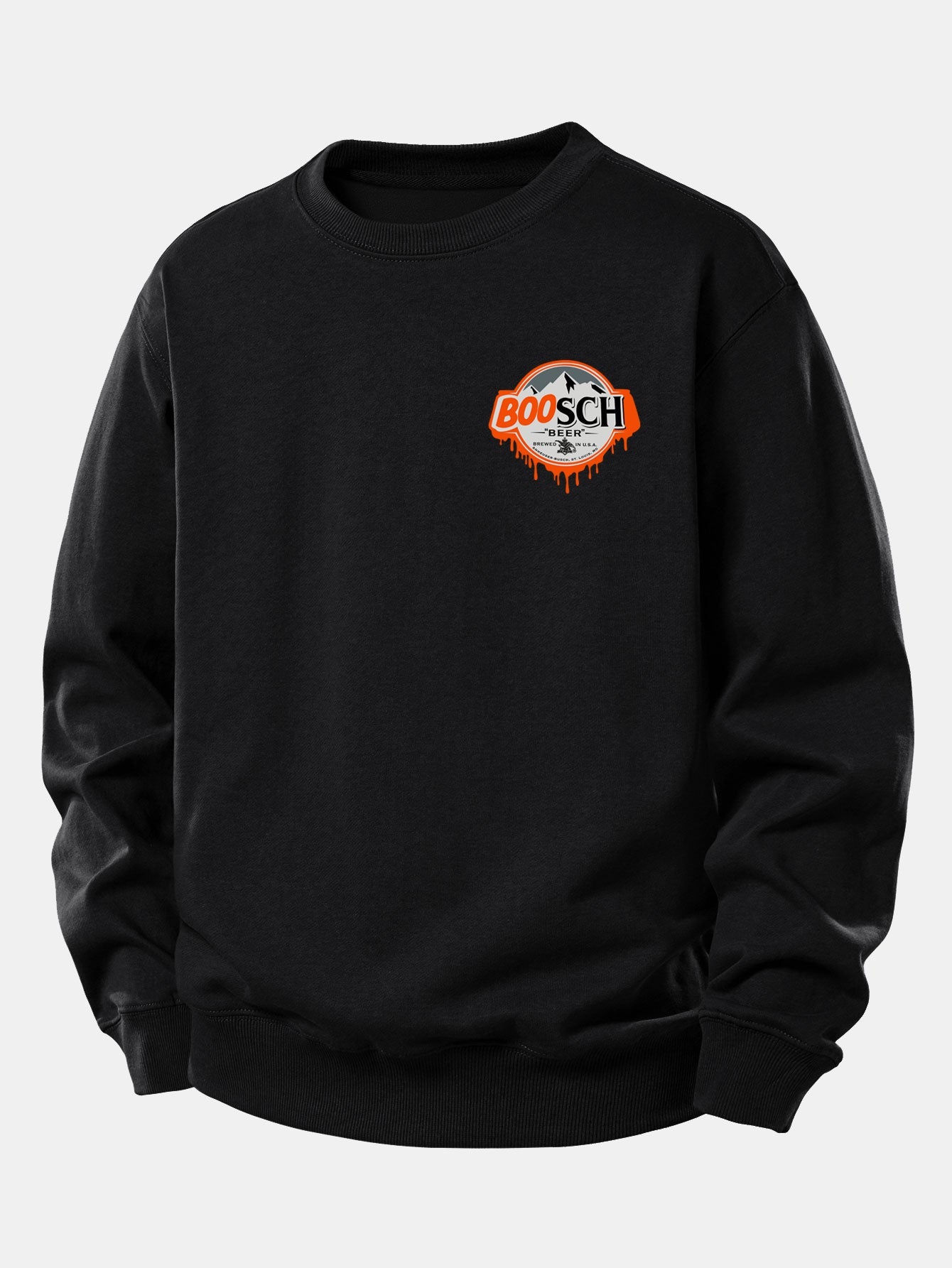 BOOSCH Bier Geist Druck Relaxed Fit Sweatshirt