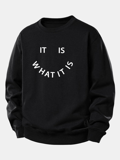 Es Ist Wie Es Ist - Lässig Sitzt Sweatshirt