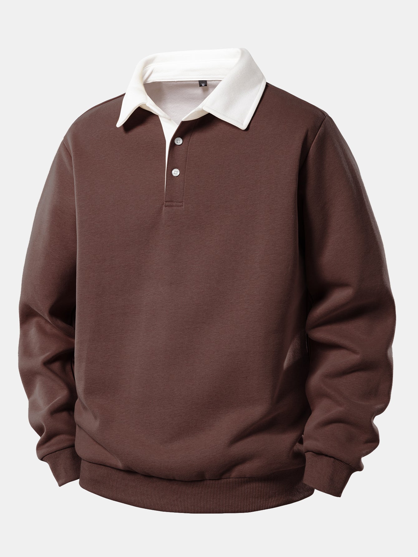 Pullover mit kontrastierendem Poloshirt-Kragen