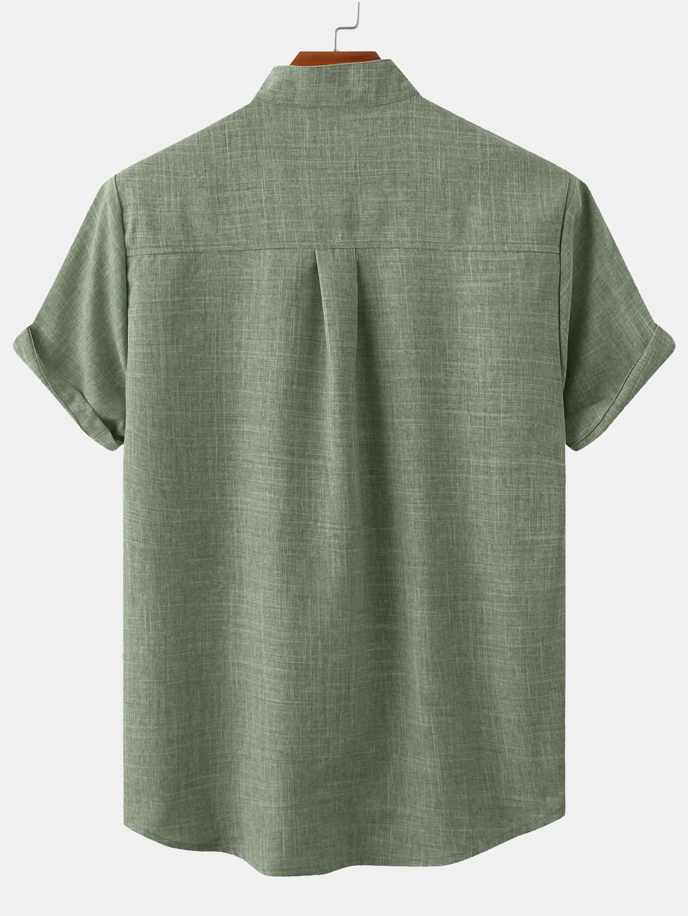 Herren Stehkragenhemd mit praktischer Tasche