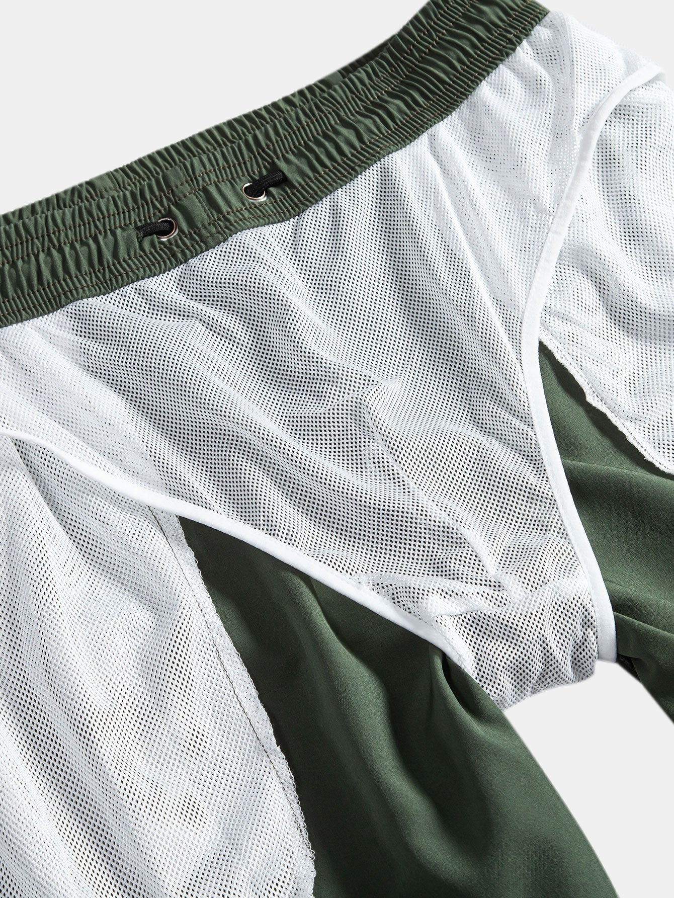 Hawaii-Palmbaum-Print Leinen-Optik Baumwollhemd mit Knöpfen und Badeshorts