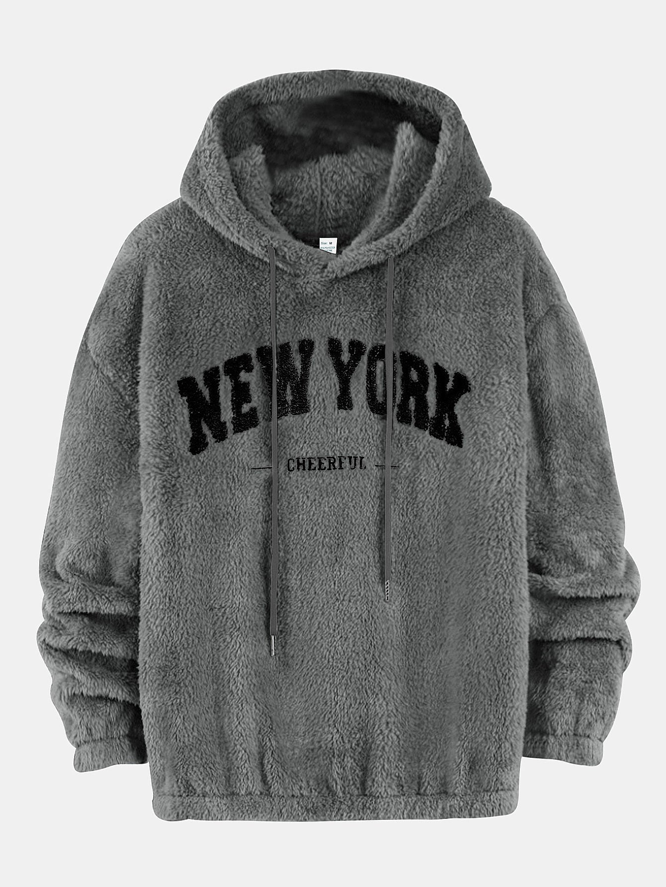 New York bestickter Teddy-Hoodie