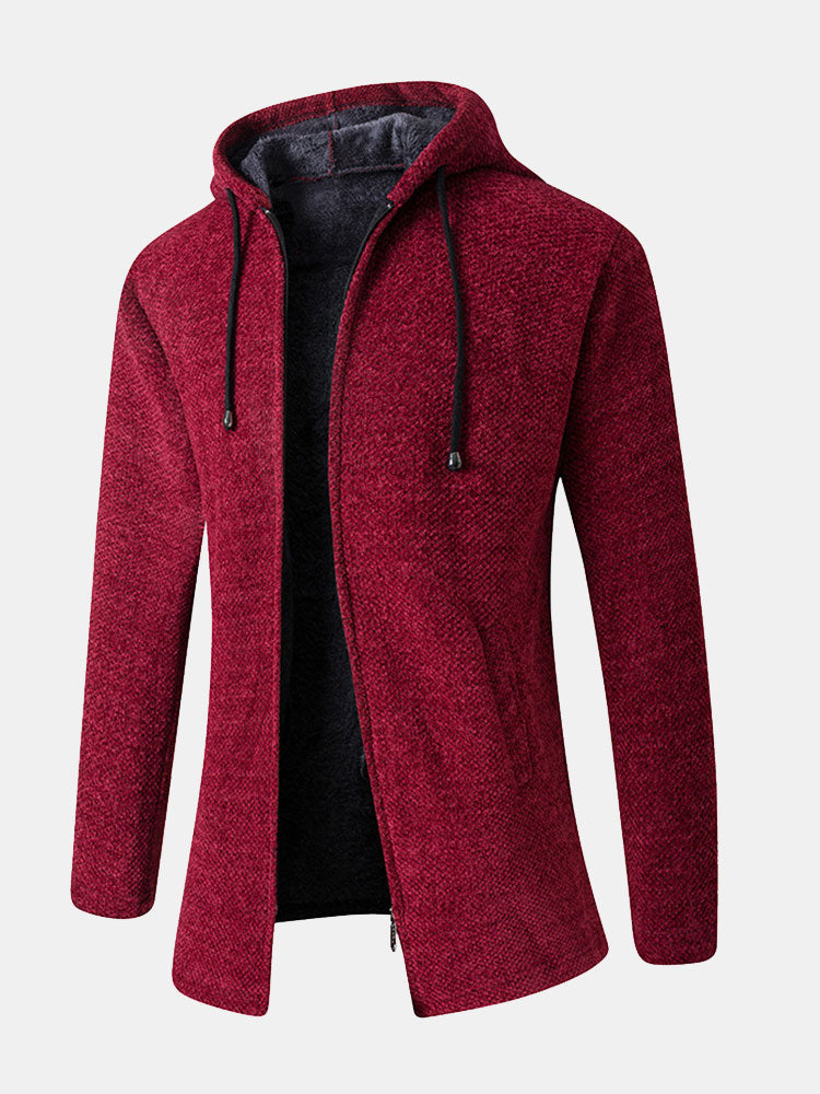 Langärmliger Kapuzenpullover