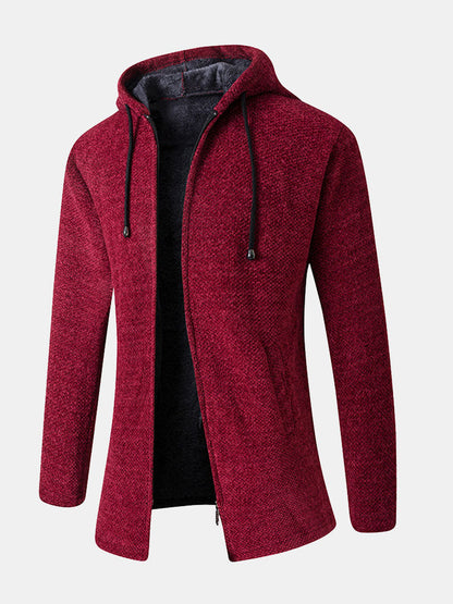 Langärmliger Kapuzenpullover