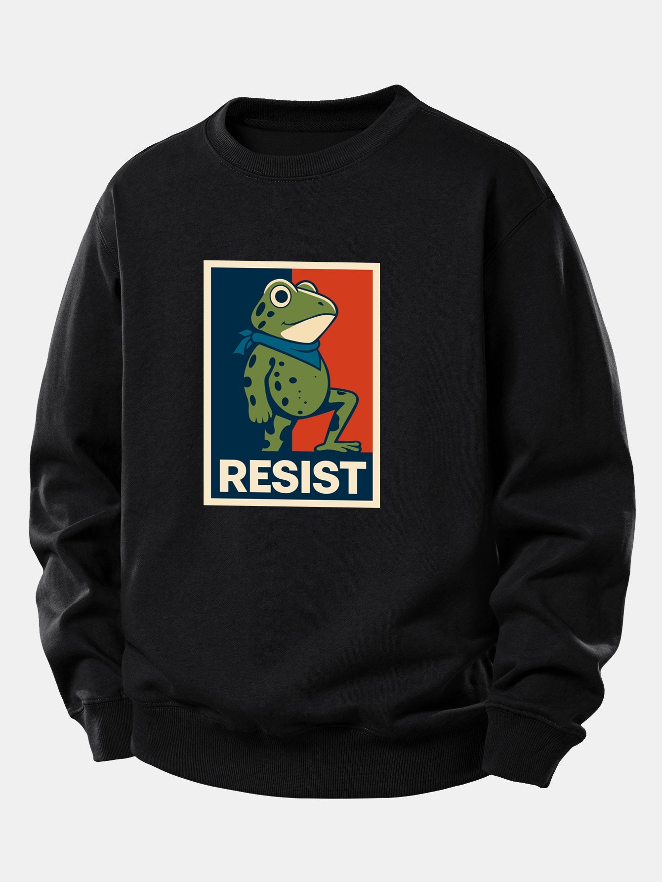 Resist Froschdruck Locker sitzendes Sweatshirt