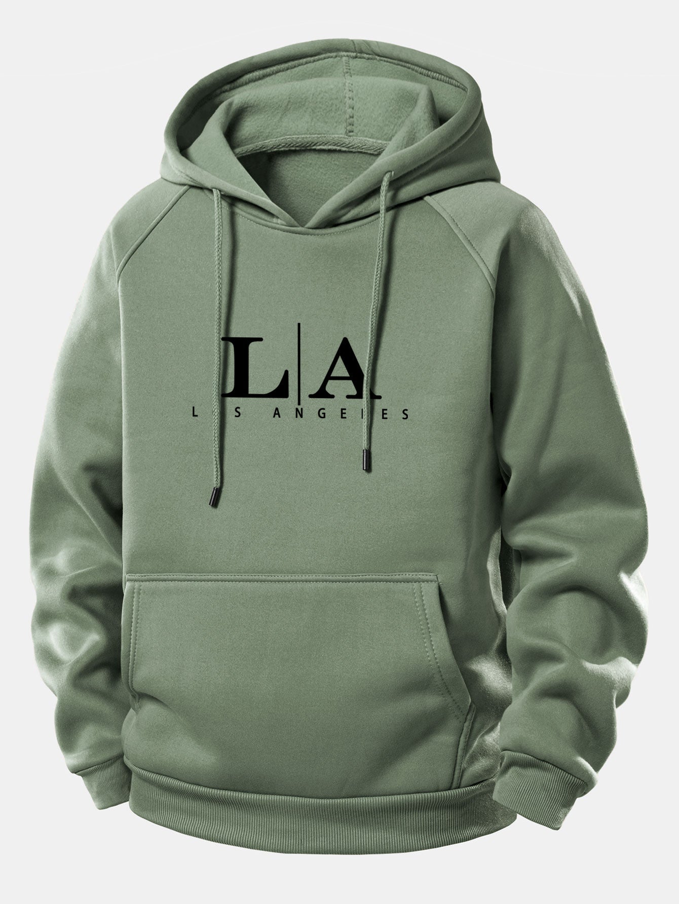 Los Angeles bedruckter Kordelzug-Hoodie