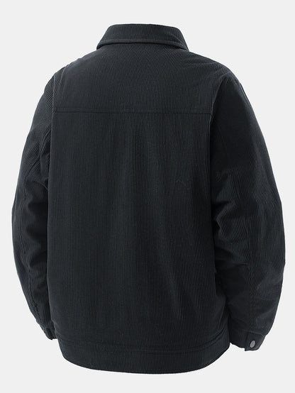 Teddygefütterte Cordjacke mit Taschen