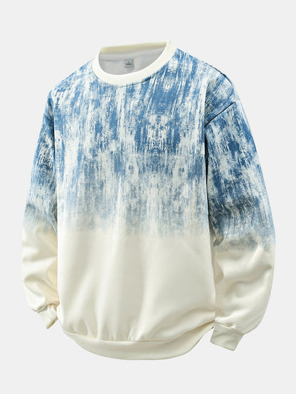 Batikkunst Sweatshirt mit lockerem Schnitt