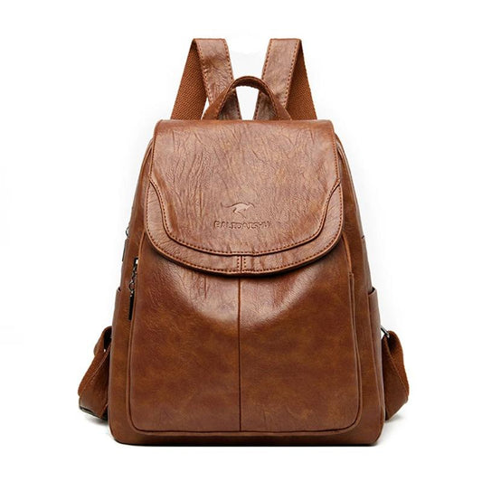 Olivia - Sicherer Leder-Rucksack