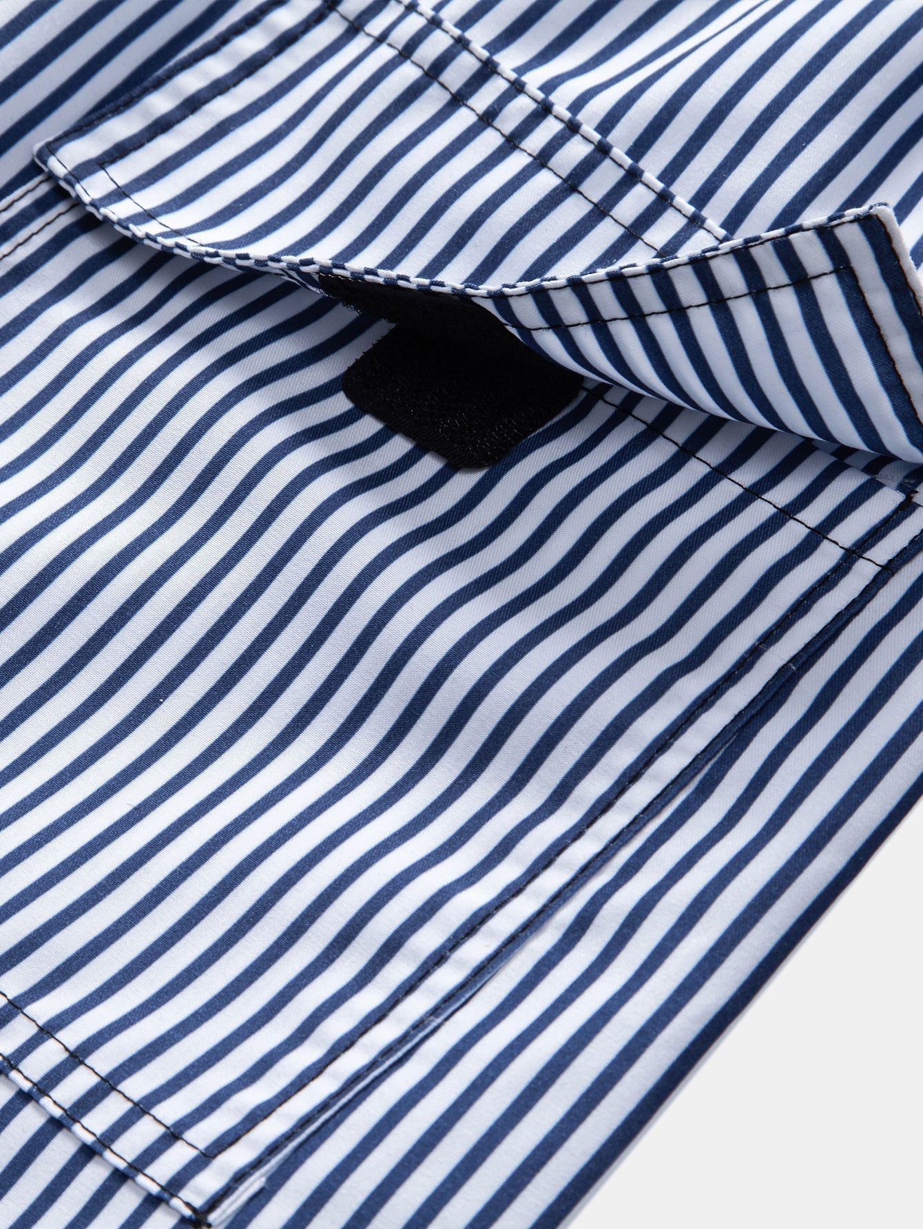 Palmbaum Nautical Print Button-Up Shirt with Striped Swim Shorts