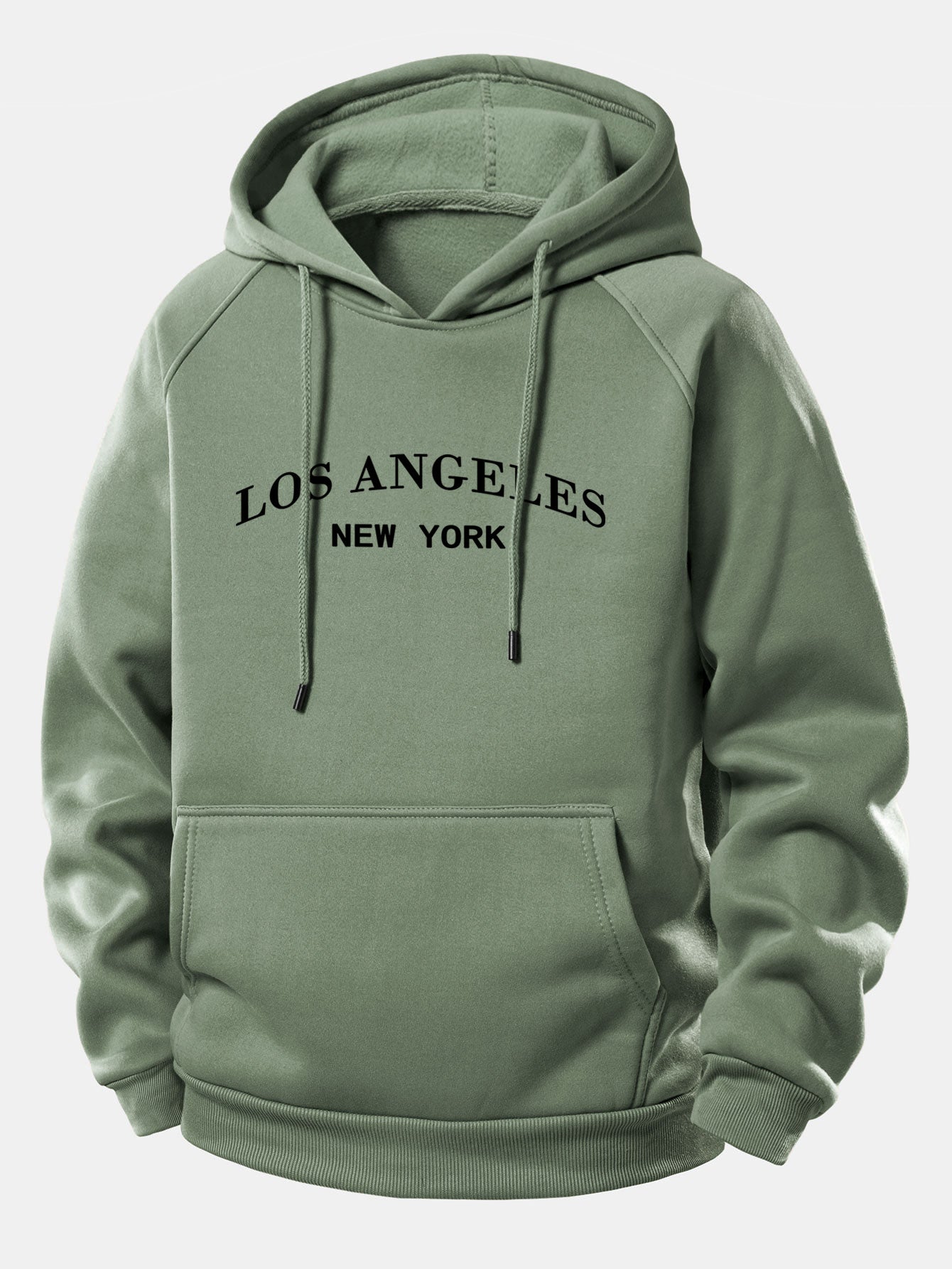 Los Angeles Bedruckter Kapuzenpullover mit Kordelzug