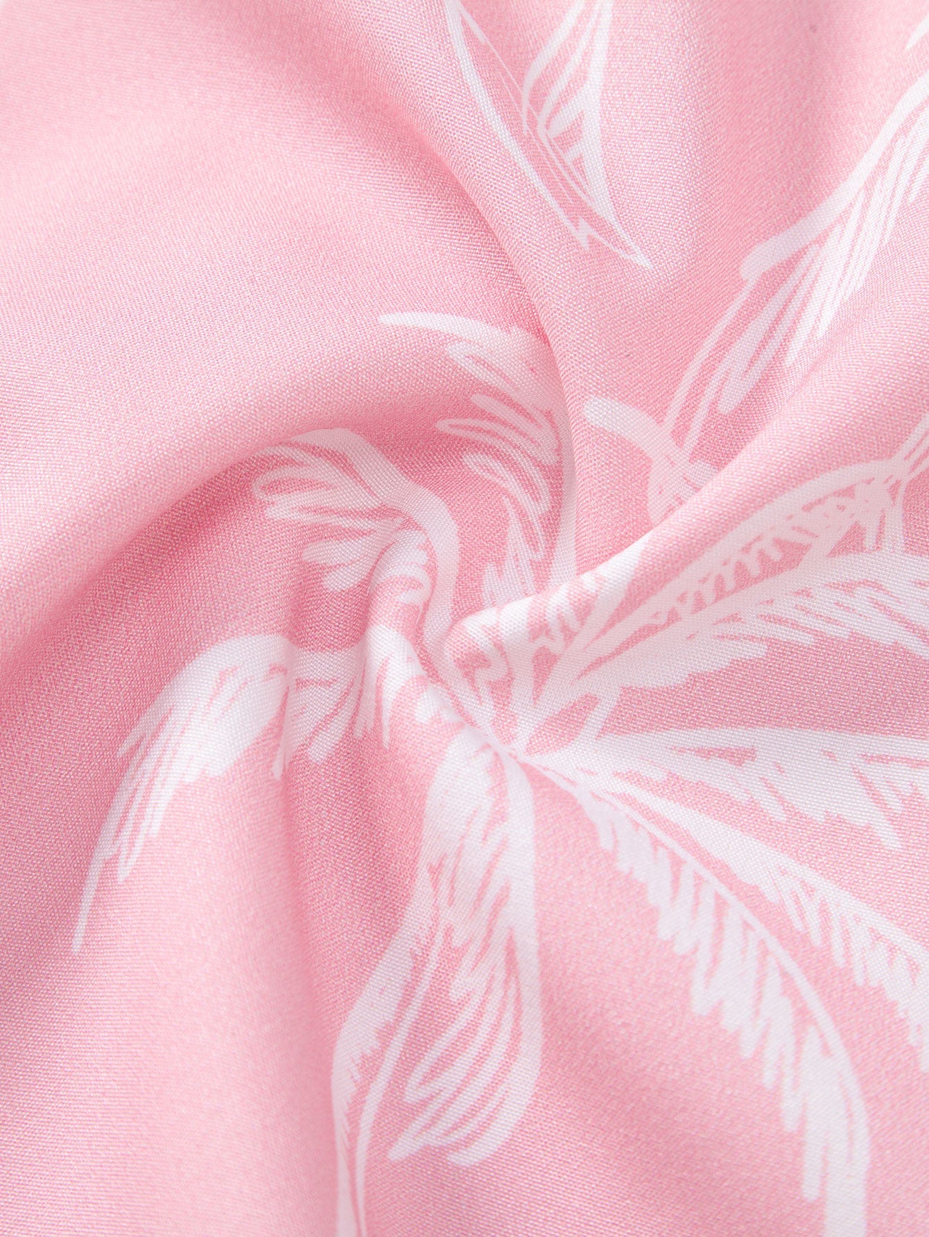 Palm Tree Island Hemd mit Knopfleiste und Kordelzug-Badeshorts