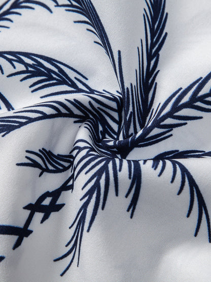 Insel Segeln Druck Kurzarm Hemd & Bade Shorts