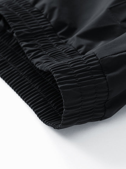 Bestickte Rennjacke mit lockerem Sitz