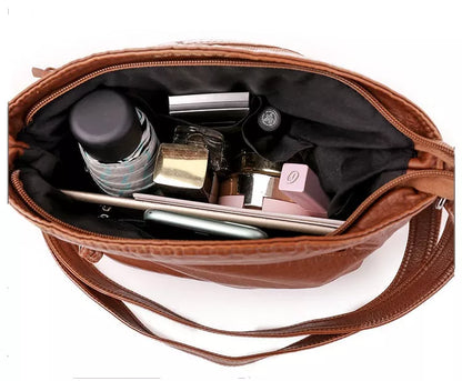 Freya - Leder Schultertasche