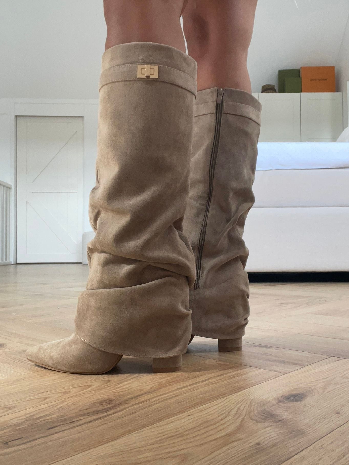 Khaki Stiefel