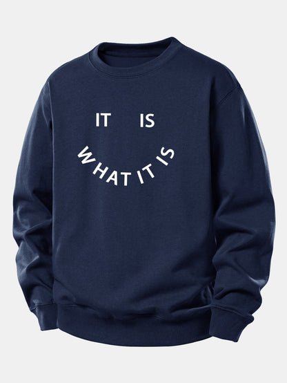 Es Ist Wie Es Ist - Lässig Sitzt Sweatshirt