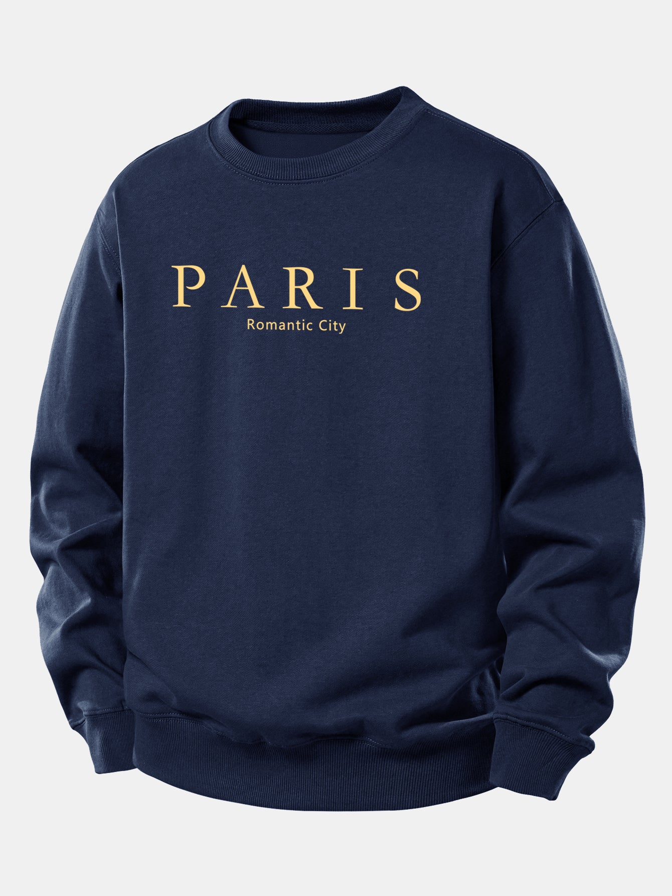 Paris Slogan Druck Locker Geschnittenes Sweatshirt