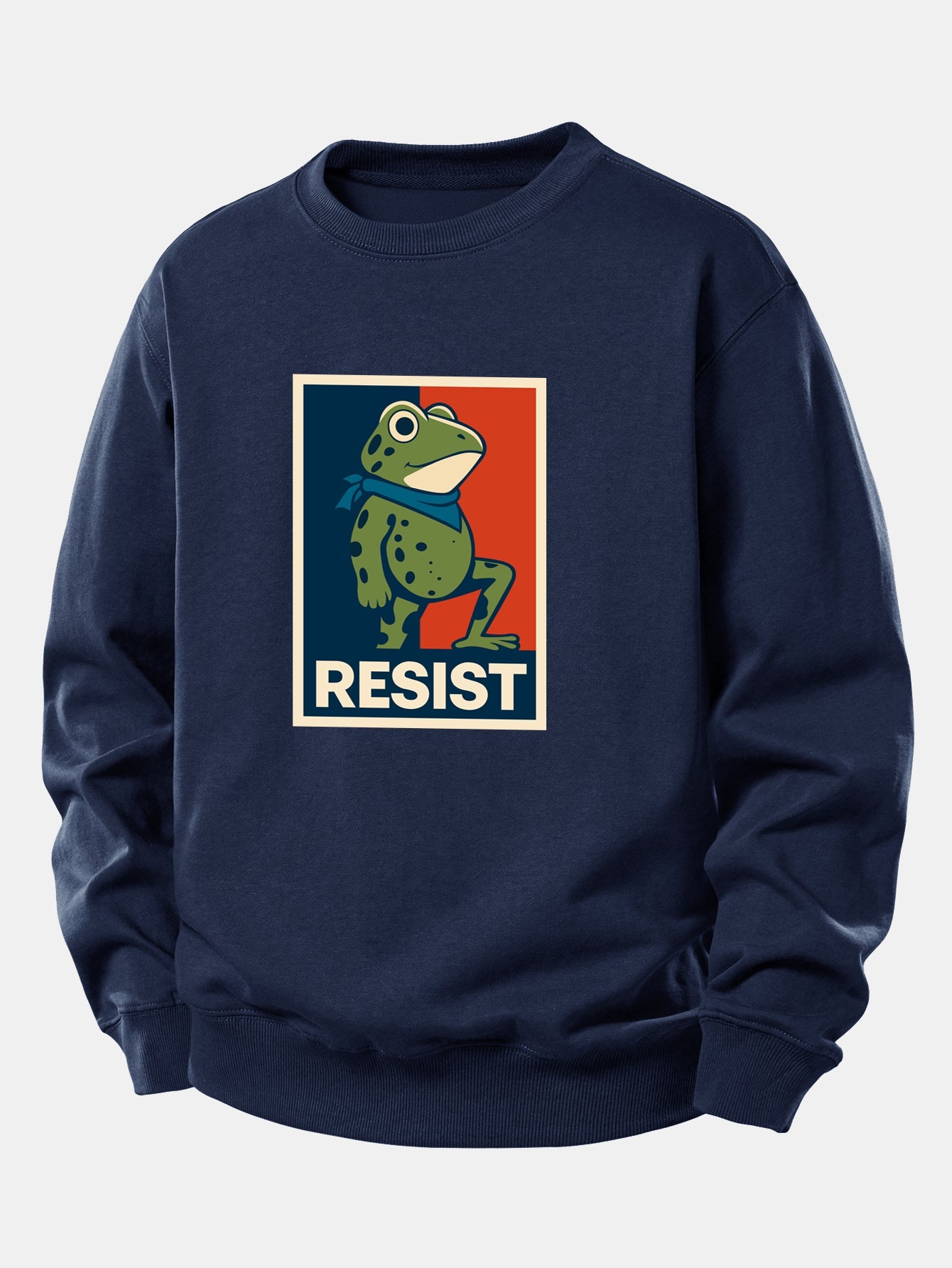 Resist Froschdruck Locker sitzendes Sweatshirt