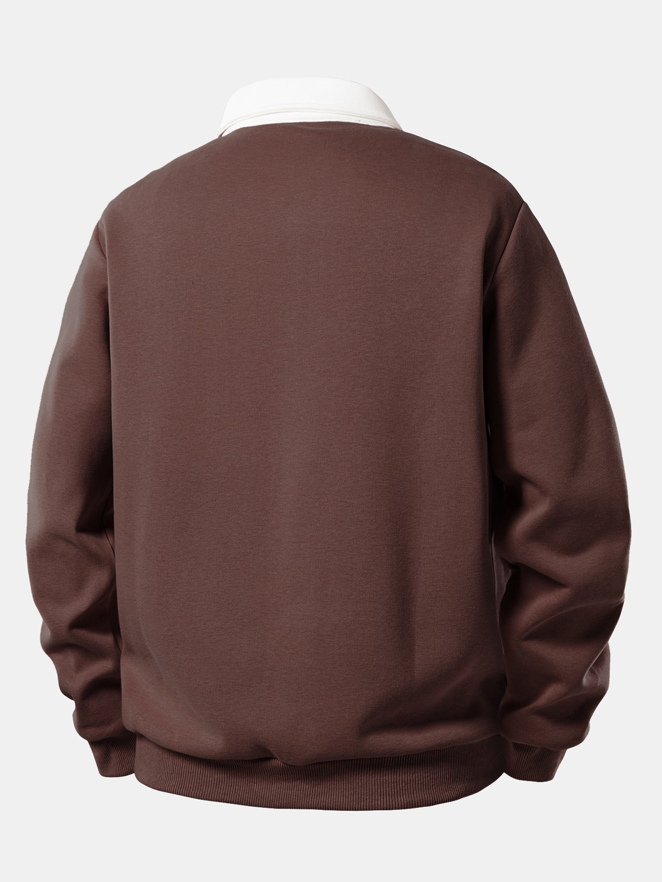 Pullover mit kontrastierendem Poloshirt-Kragen