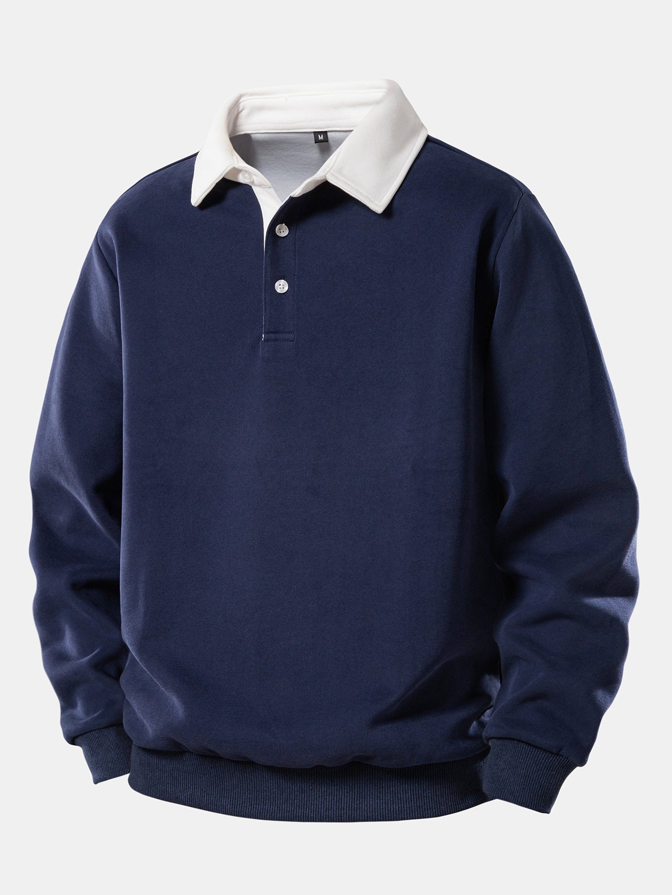 Pullover mit kontrastierendem Poloshirt-Kragen