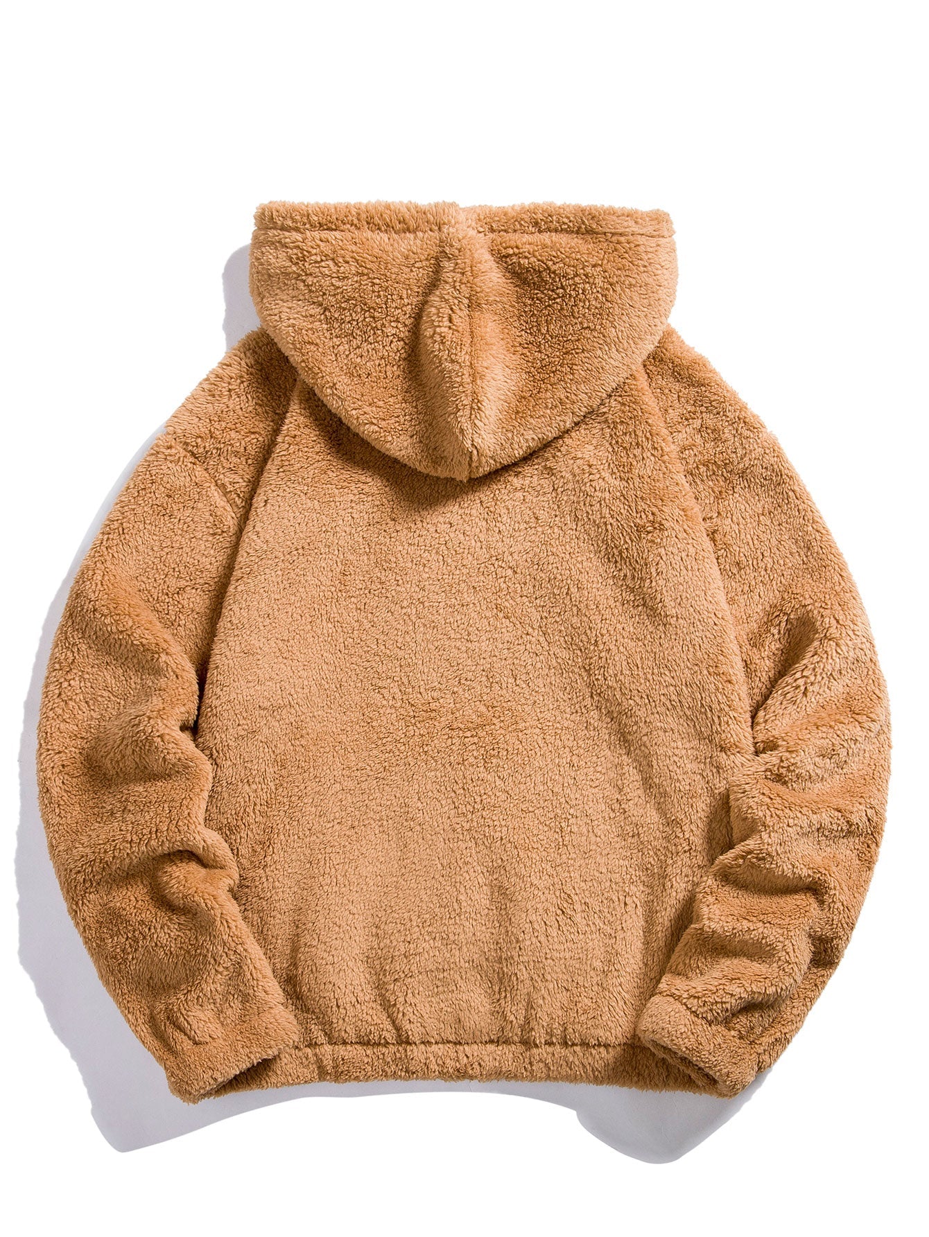 Bestickter Teddy Hoodie mit Bärenmotiv