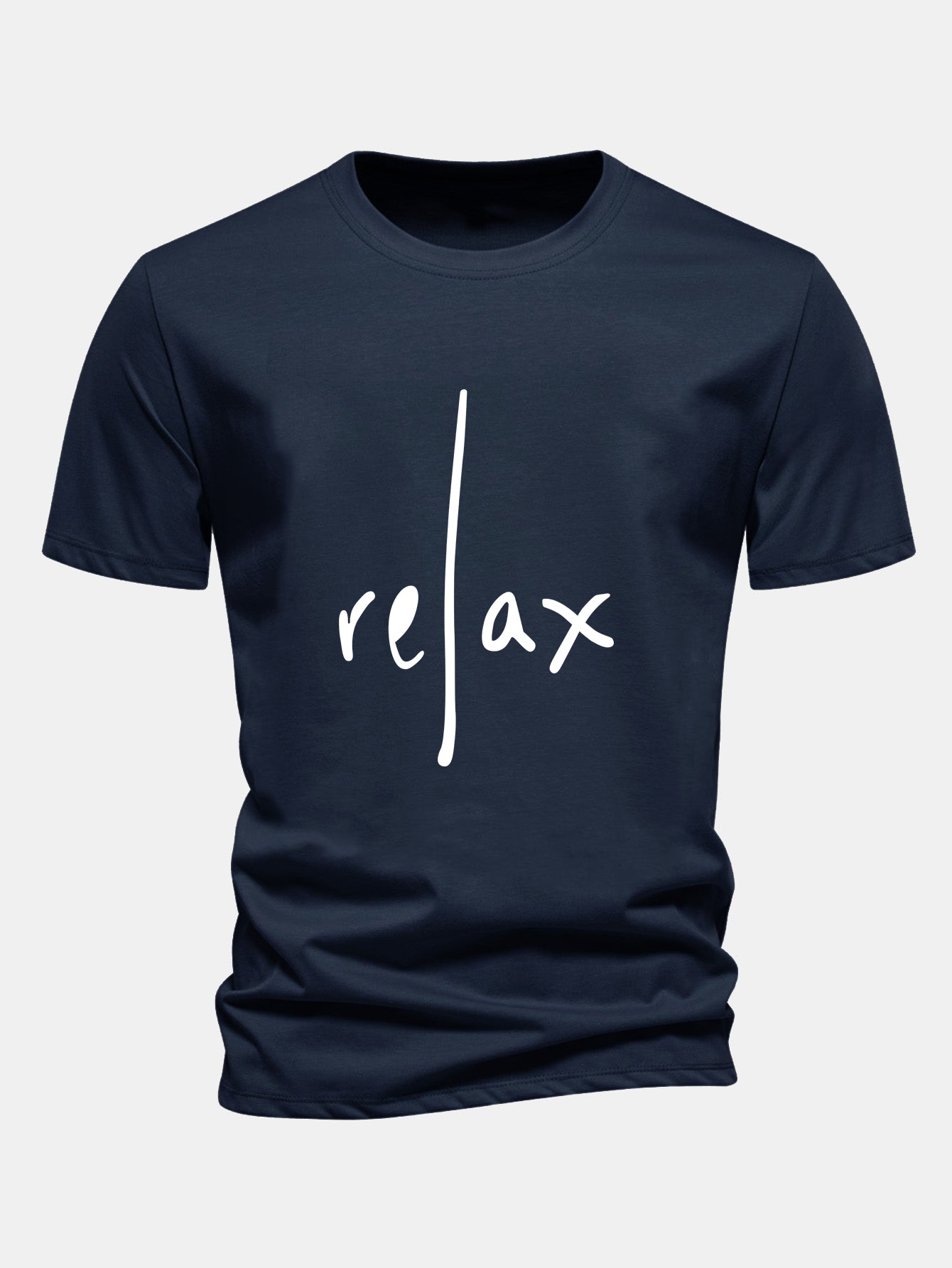 Regular Fit Entspanntes Bedrucktes Baumwoll-T-Shirt