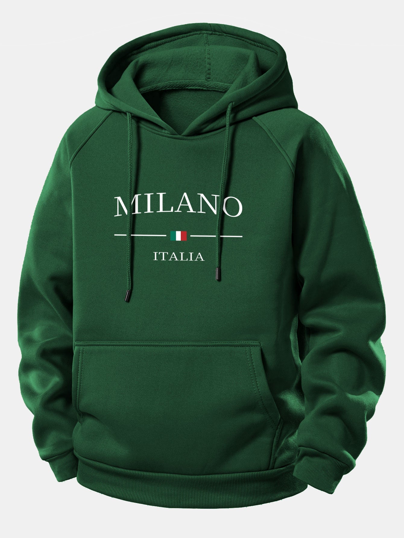 Milano Print Hoodie mit Kordelzug