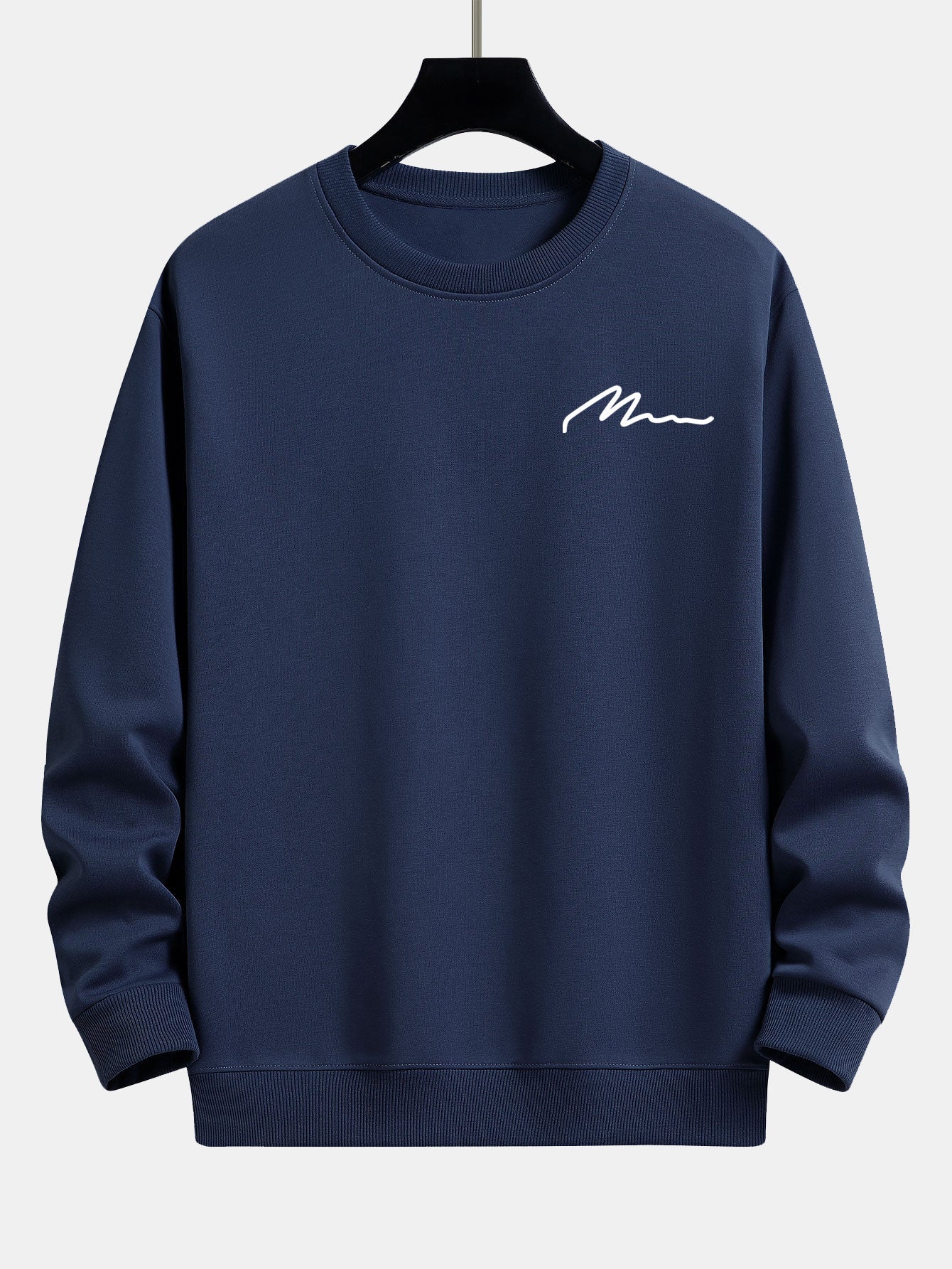 Men's Relaxed Fit Sweatshirt with Slogan Print