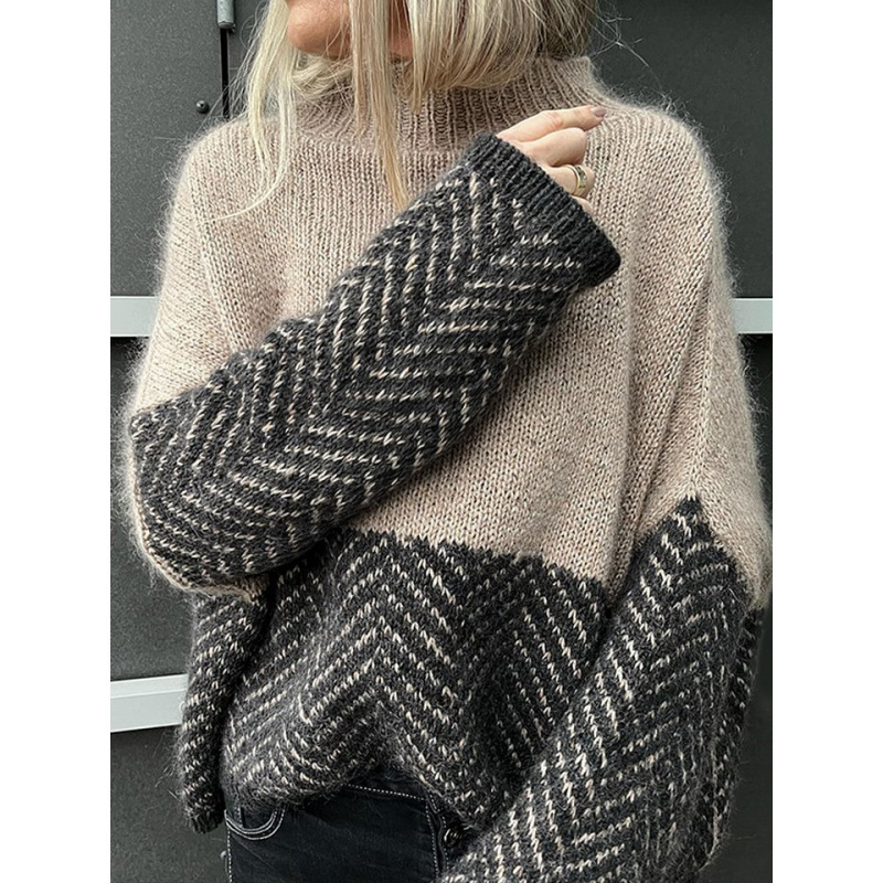 Celu - Lebendiger Rollkragenpullover