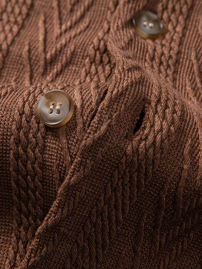 Textured Jacquard Cuban Shirt