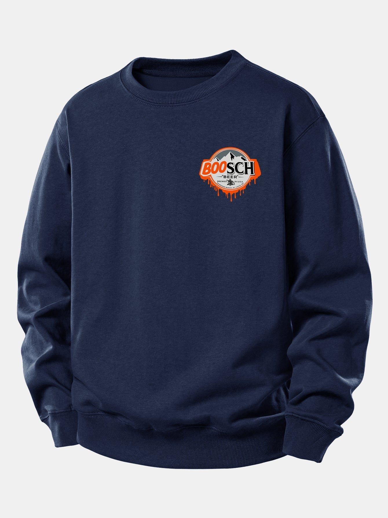 BOOSCH Bier Geist Druck Relaxed Fit Sweatshirt