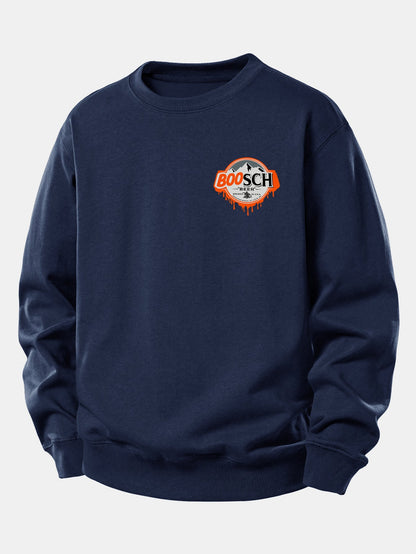 BOOSCH Bier Geist Druck Relaxed Fit Sweatshirt