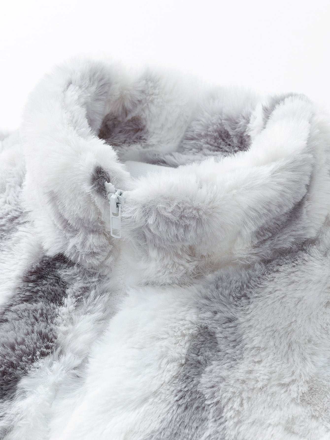Kunstpelz Reißverschlussjacke