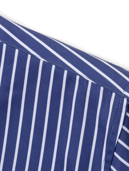 Gestreiftes Langarmhemd mit Knöpfen