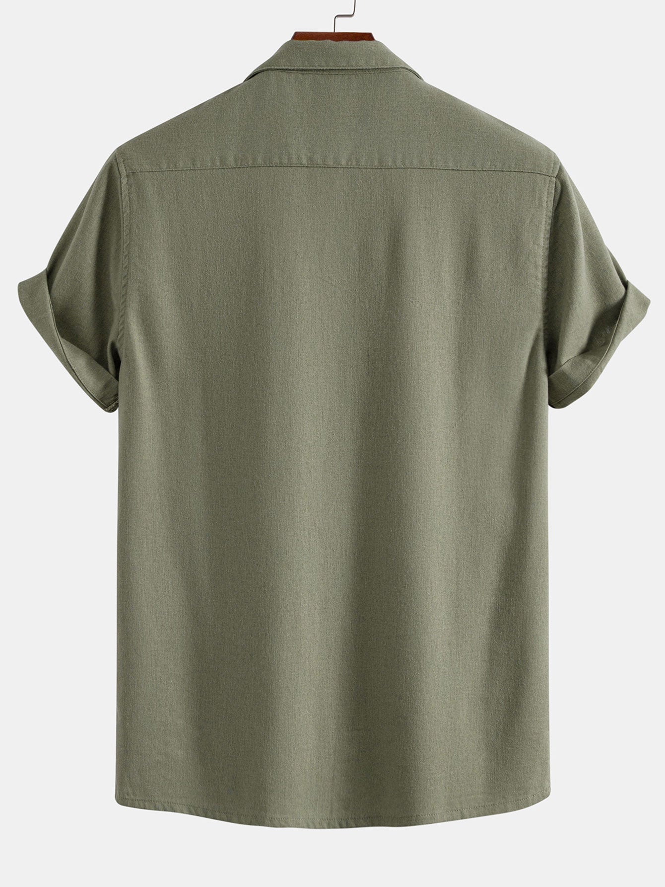 Leinen-Cuban Shirt mit praktischen Taschen